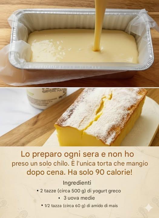 Lo preparo ogni sera e non ho preso un solo chilo. È l’unica torta che riesco a mangiare dopo cena. Ha solo 90 calorie!