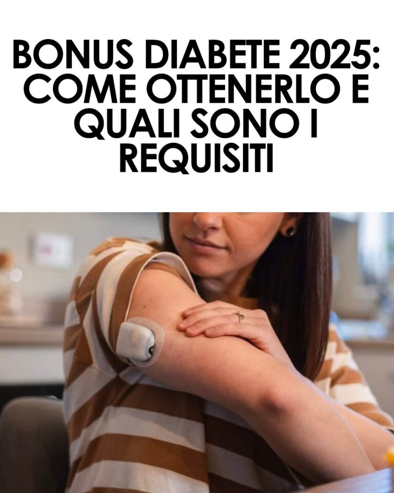Bonus diabete fino a 525 euro: come funziona e quali sono i requisiti per ottenerlo