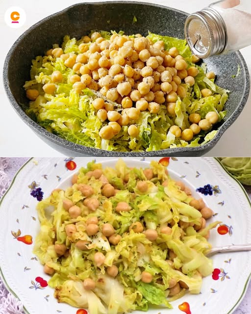 VERZA + CECI = 😍 Perfetta come contorno o piatto unico! La ricetta detox che amerai al primo assaggio 👇