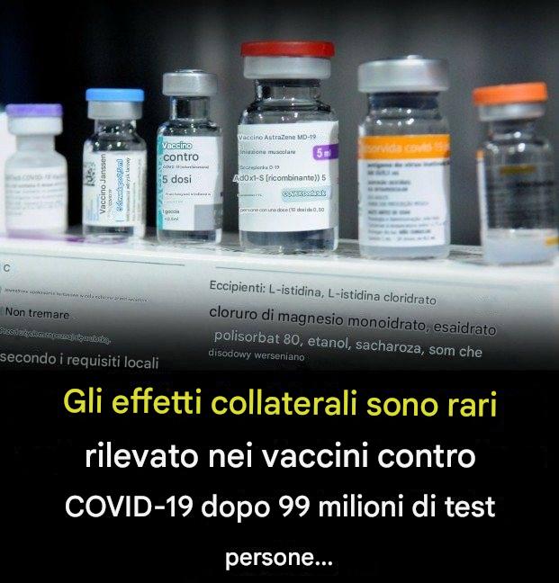 Uno studio condotto su 99 milioni di persone ha rilevato rari effetti collaterali dei vaccini contro il COVID-19. Dovremmo preoccuparci?