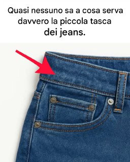 La maggior parte delle persone non sa a cosa serva la piccola tasca dei jeans.