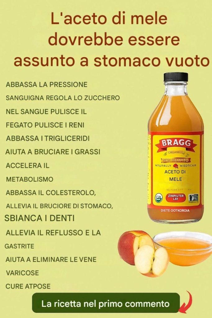 Scopri i numerosi benefici per la salute dell’aceto di mele, rimarrai sorpreso!