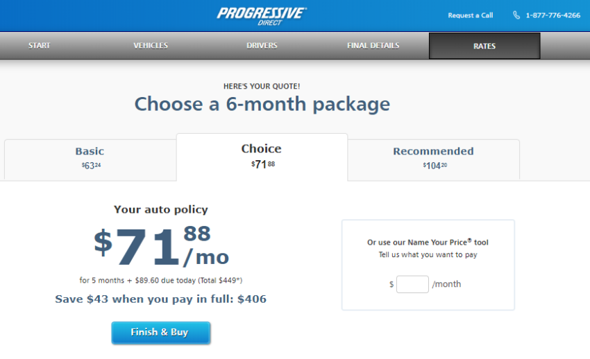 Progressive Insurance Coverage Options and Pricing